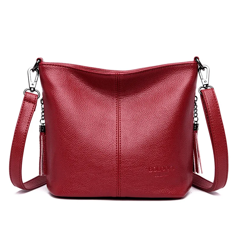 Hot Sale Tassel Bags For Women Shoulder CrossBody Bags Women's Genuine Leather Handbags Bucket Women Messenger Bags
Hot Sale Tassel Bags For Women Shoulder CrossBody Bags Women's Genuine Leather Handbags Bucket Women Messenger Bags
