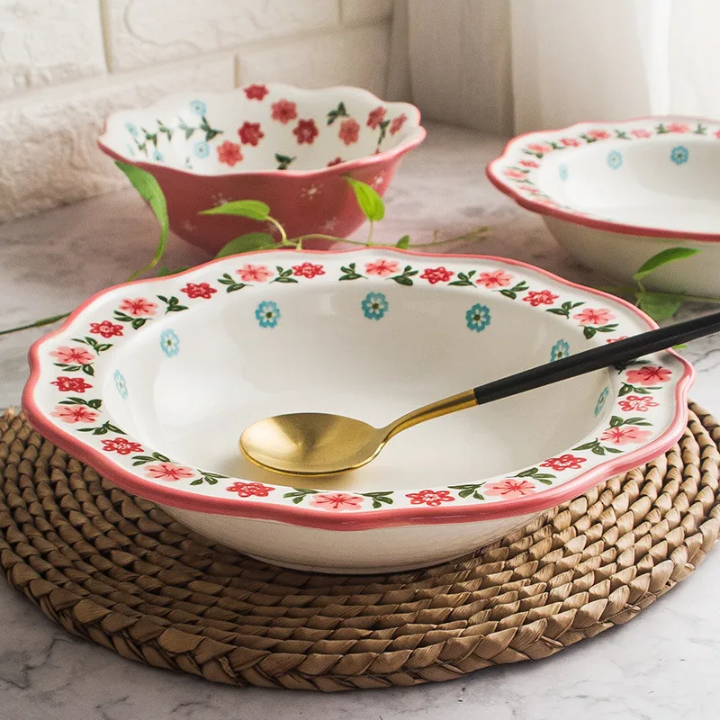 Christmas Plate Dinner Plates Platos Dishes Tray Underglazed Color Hand-Painted Plate Wave Edge Container Dinner Set Soup Bowl
Christmas Plate Dinner Plates Platos Dishes Tray Underglazed Color Hand-Painted Plate Wave Edge Container Dinner Set Soup Bowl