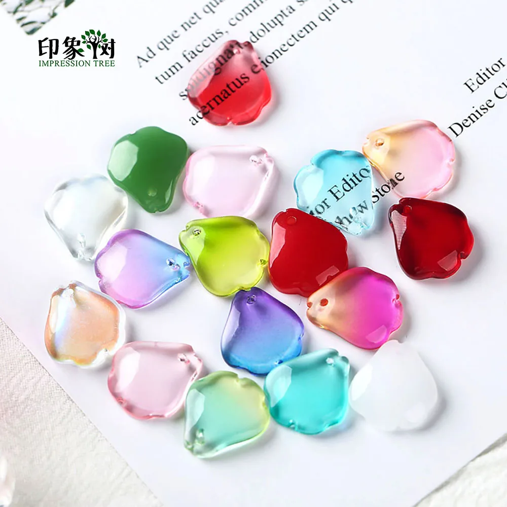 Crabapple Flower Petal Lampwork Beads Gradient Color 10Pcs 14x16mm Glass Beads Handmade For Necklace Bracelet DIY Jewelry Making
Crabapple Flower Petal Lampwork Beads Gradient Color 10Pcs 14x16mm Glass Beads Handmade For Necklace Bracelet DIY Jewelry Making