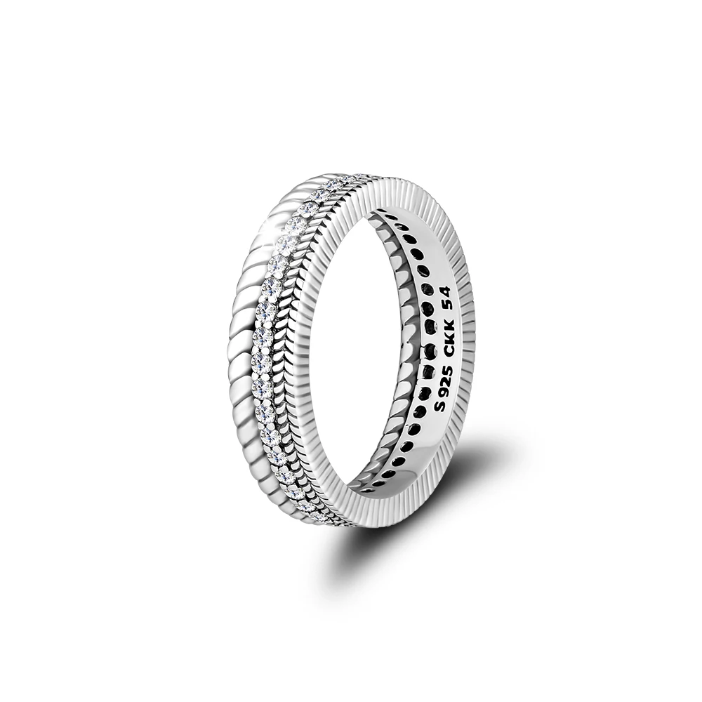 CKK 100% 925 Sterling-Silver-Jewelry Cosmic Lines Ring with Clear CZ Free Shipping
CKK 100% 925 Sterling-Silver-Jewelry Cosmic Lines Ring with Clear CZ Free Shipping
