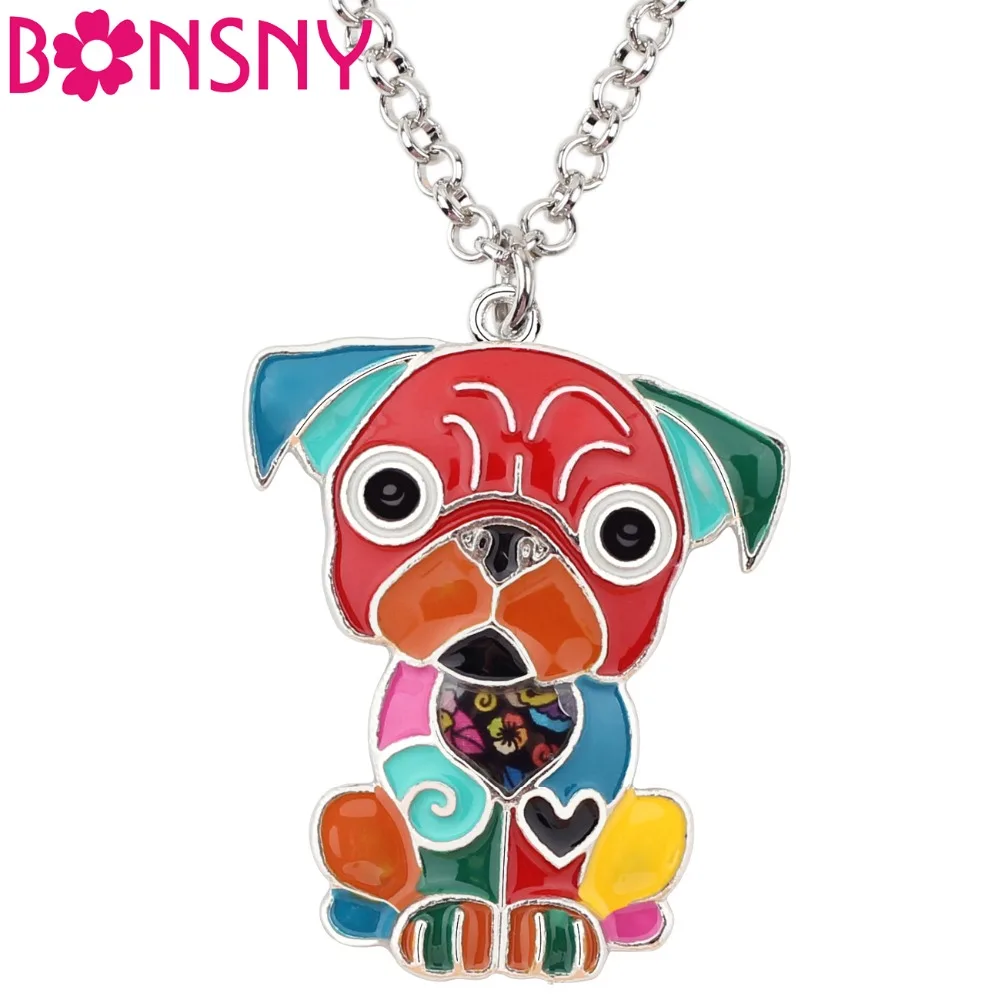Bonsny Metal Enamel Cute Sitting French Bulldog Pug Dog Necklace Choker Chain Collar Pendant Animal Jewelry For Women Girls Lady
Bonsny Metal Enamel Cute Sitting French Bulldog Pug Dog Necklace Choker Chain Collar Pendant Animal Jewelry For Women Girls Lady