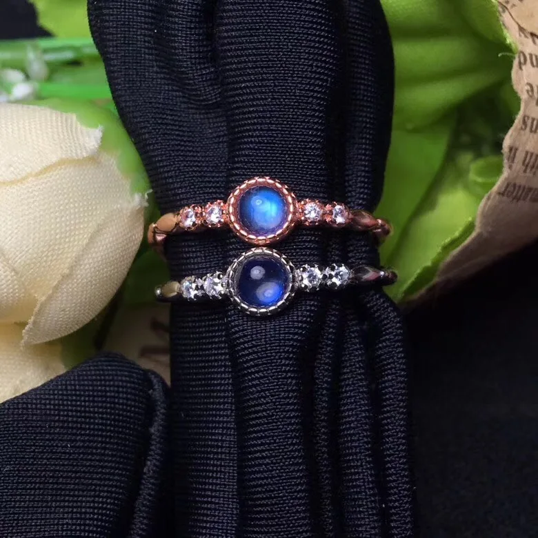 Uloveido Adjustable Rose Gold Color Natural Blue Moonstone Ring, 925 Sterling Silver Hypoallergenic Rings Fine Jewelry FJ369
Uloveido Adjustable Rose Gold Color Natural Blue Moonstone Ring, 925 Sterling Silver Hypoallergenic Rings Fine Jewelry FJ369