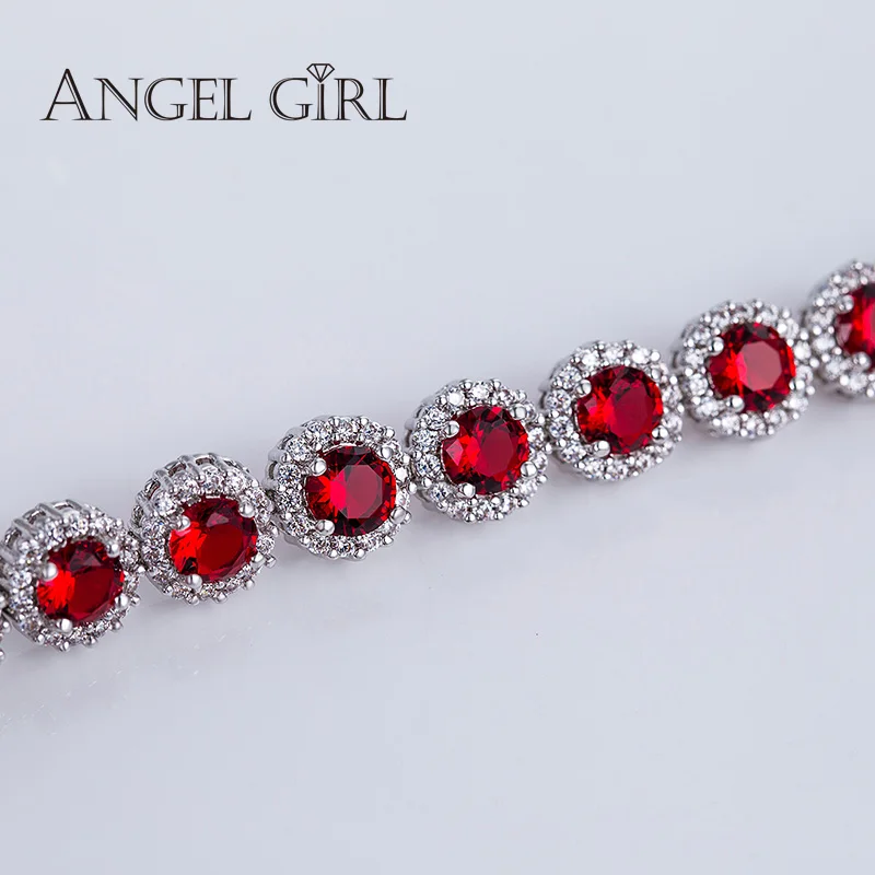Angel Girl высокое качество белый золотой цвет круговой формы браслеты и для женщин
