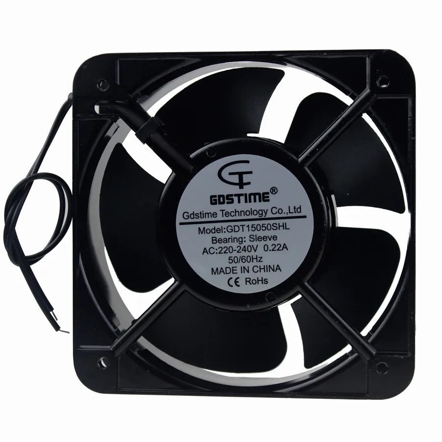 Gdstime 15050 15cm 150mm 150x150x50mm 240V 220V Brushless AC Cooling Ventilation Fan
Gdstime 15050 15cm 150mm 150x150x50mm 240V 220V Brushless AC Cooling Ventilation Fan