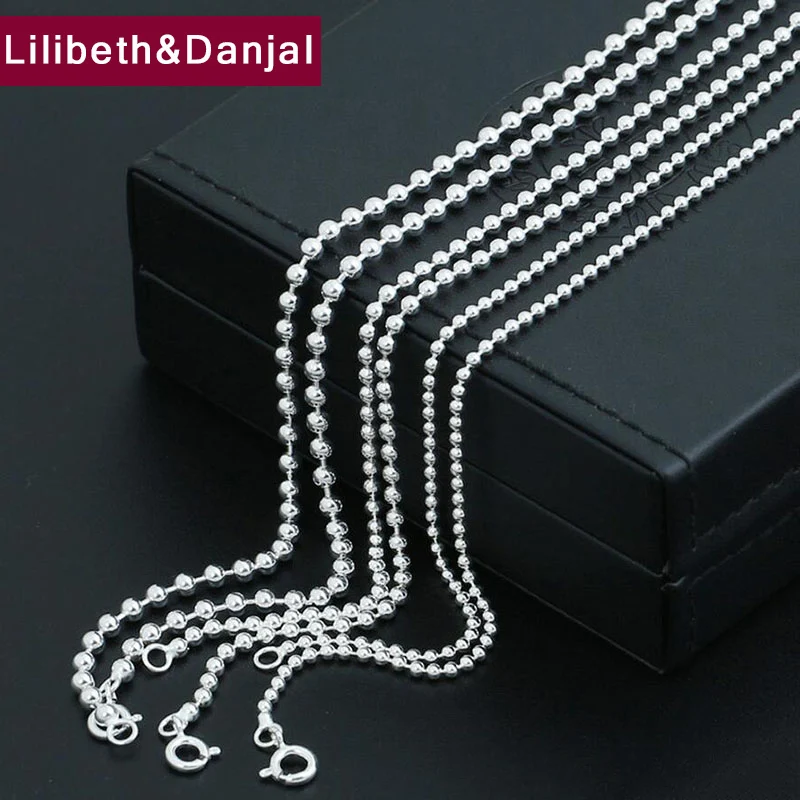 2mm and 3mm Thick Initial Name Necklace 100% 925 Sterling Silver Women Bead chain Wild models Necklace Pendant Jewelry 2019 N20
2mm and 3mm Thick Initial Name Necklace 100% 925 Sterling Silver Women Bead chain Wild models Necklace Pendant Jewelry 2019 N20