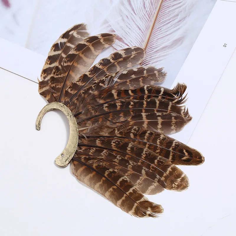1Pc Bohemia Ethnic Pheasant Feather Indian Cuff Earrings Women Vintage Tribal Party Earcuff Oversized Gypsy Ear Jewelry
1Pc Bohemia Ethnic Pheasant Feather Indian Cuff Earrings Women Vintage Tribal Party Earcuff Oversized Gypsy Ear Jewelry