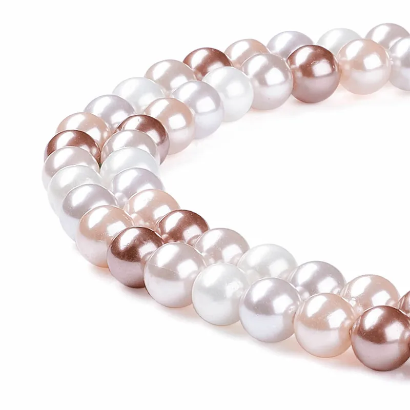 3Strands 6mm Mixed Color Polished Round Shell Pearl Beads Strands for Jewelry Making DIY Bracelet about 64pcs/strand 15.9"
3Strands 6mm Mixed Color Polished Round Shell Pearl Beads Strands for Jewelry Making DIY Bracelet about 64pcs/strand 15.9"