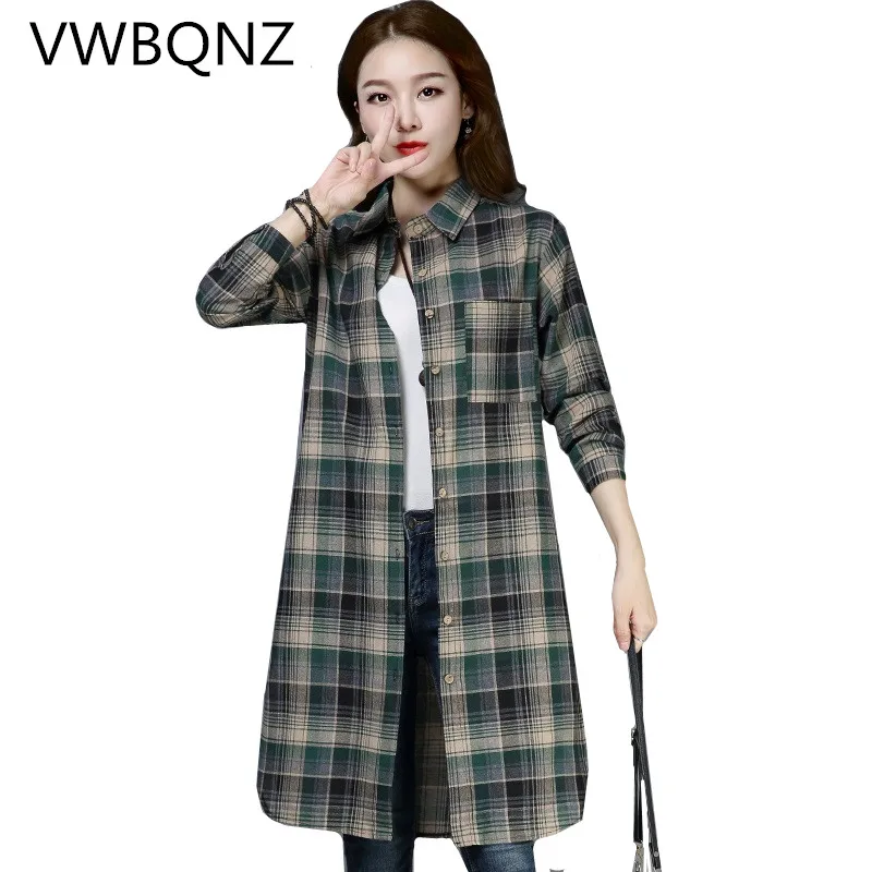 Women Plaid Shirts 2019 Spring Long Sleeve Blouses Shirt Lady Cotton Turn Down Collar Plaid Shirt Long Casual Tops Plus Size
Women Plaid Shirts 2019 Spring Long Sleeve Blouses Shirt Lady Cotton Turn Down Collar Plaid Shirt Long Casual Tops Plus Size