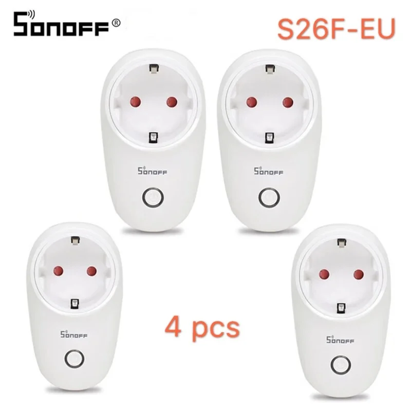 Беспроводная умная розетка Sonoff S26 Wi Fi базовая Европейского типа F S26F розетки для