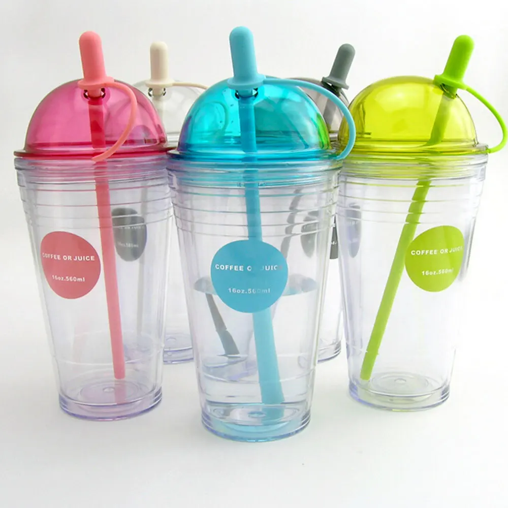Double Layer BPA Free Plastic Water Bottle with Straw Coffee Juice Milk Spacecup Portable Sports Kettle 520ml SL001
Double Layer BPA Free Plastic Water Bottle with Straw Coffee Juice Milk Spacecup Portable Sports Kettle 520ml SL001