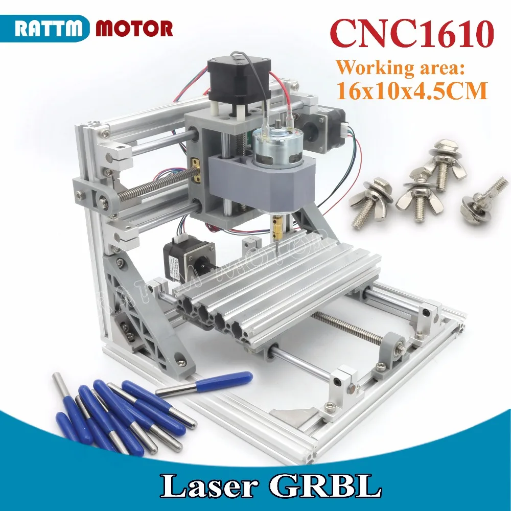 Мини станок с ЧПУ для самостоятельной сборки GRBL control 1610 3 осевой фрезерный