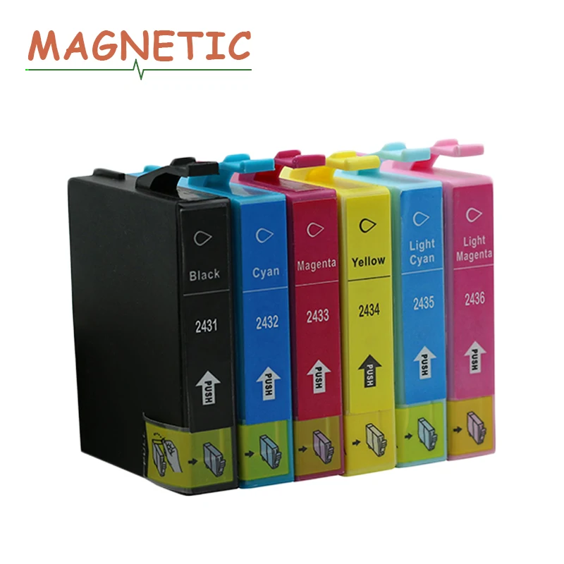 6X Compatible Ink Cartridge T2431 24XL For Epson EXPRESSION PHOTO XP- 750/760/850/860/950 inkjet printer
6X Compatible Ink Cartridge T2431 24XL For Epson EXPRESSION PHOTO XP- 750/760/850/860/950 inkjet printer