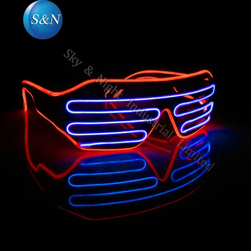 (Red+Purple ) Mix color EL shutter glasses Fashion Glasses+3v Inverter + Free Shipping
(Red+Purple ) Mix color EL shutter glasses Fashion Glasses+3v Inverter + Free Shipping