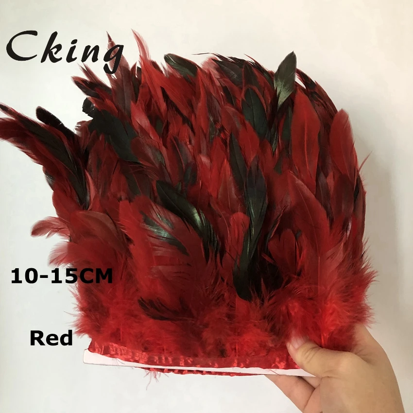 5-10 meter Natural 10-15CM 4-6inch High Quality Rooster Feather Fringe Trim With Satin Ribbon Tape Strip For Dress Skirt Costume
5-10 meter Natural 10-15CM 4-6inch High Quality Rooster Feather Fringe Trim With Satin Ribbon Tape Strip For Dress Skirt Costume