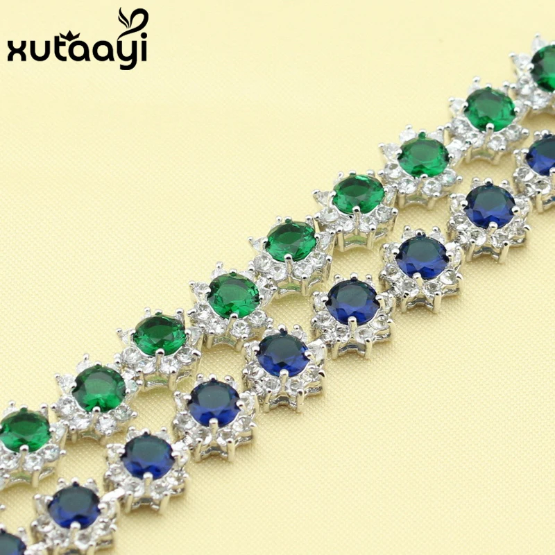 Top Quality Fashion Blue Zircon Silver colorcolor Overlay Bracelet For Women Adjustable Link Chain Bracelet Length 18+3 cm
Top Quality Fashion Blue Zircon Silver colorcolor Overlay Bracelet For Women Adjustable Link Chain Bracelet Length 18+3 cm