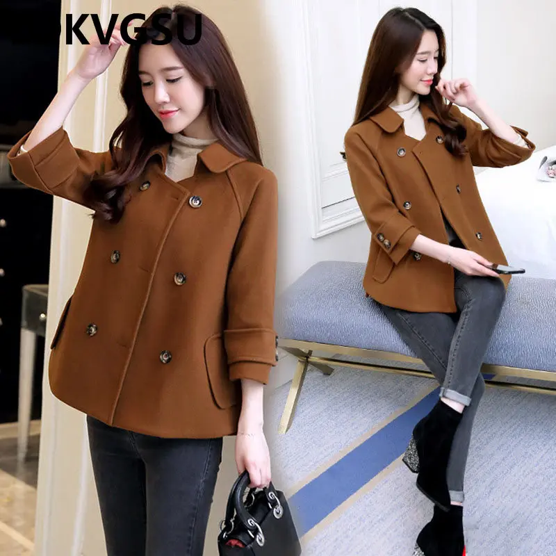 2018 New Autumn Winter Woolen Jacket Fashion Women Double Breasted Woolen Coat Solid Color Comfortable Woolen Coat Is1414
2018 New Autumn Winter Woolen Jacket Fashion Women Double Breasted Woolen Coat Solid Color Comfortable Woolen Coat Is1414