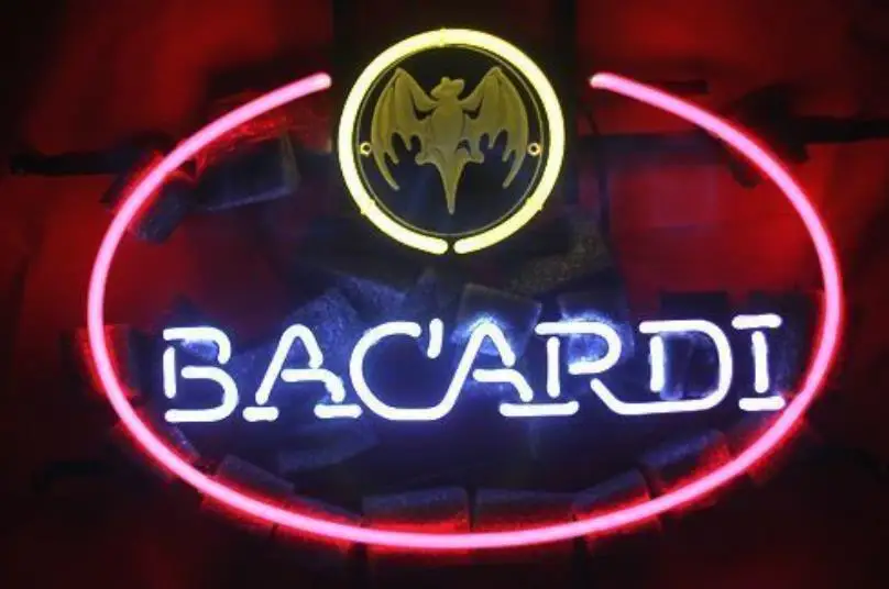 Бизнес пользовательские неоновая вывеска для кубинский Bacardi Limited Ром Ликер
