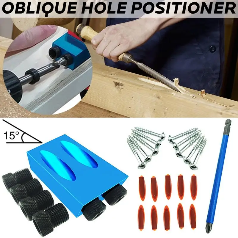 28PCS Oblique Hole Positioner Aluminium Alloy Woodworking Hole Puncher 15 Degree Bevel Slotting Angle Positioner Kit
28PCS Oblique Hole Positioner Aluminium Alloy Woodworking Hole Puncher 15 Degree Bevel Slotting Angle Positioner Kit