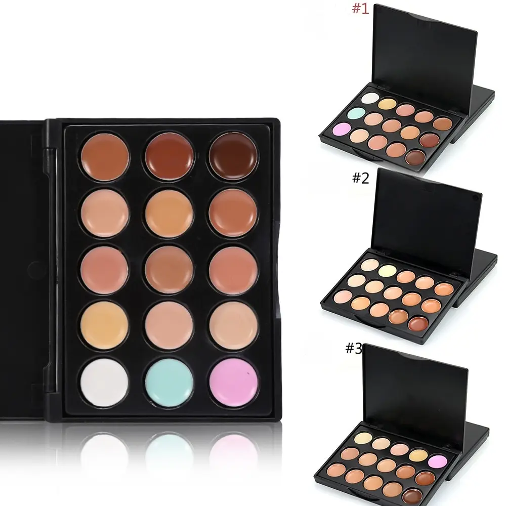 Professional Concealer Makeup Palette 15 Color Full Cover Face Dark Circle Cream BB Women Contour | Красота и здоровье