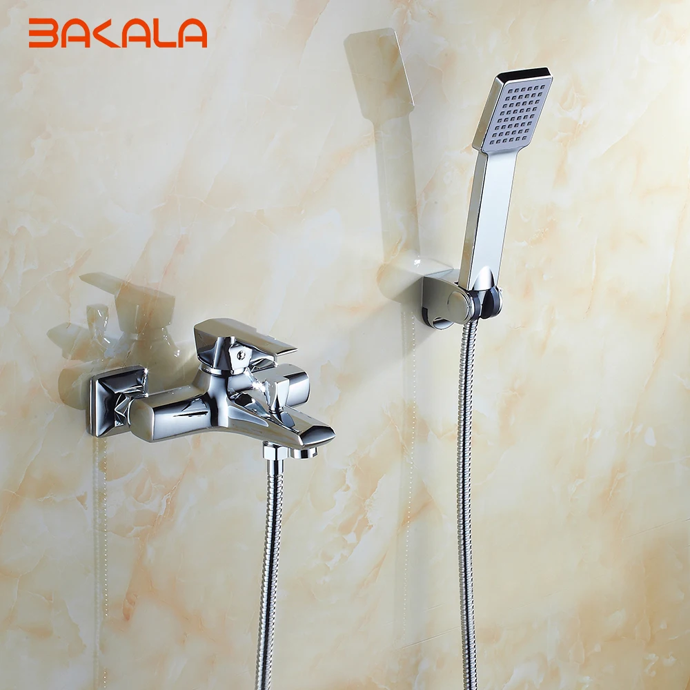 BAKALA 1 Set Classic Style Single Handle Solid Brass Bathroom Faucet Shower Tap Cold and Hot Water Mixer G9606
BAKALA 1 Set Classic Style Single Handle Solid Brass Bathroom Faucet Shower Tap Cold and Hot Water Mixer G9606