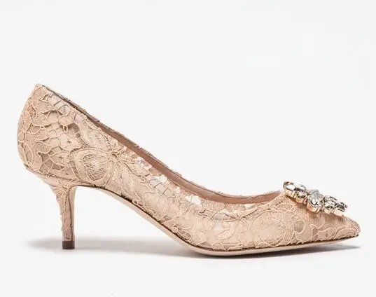 Moraima Snc 9CM Crystal Sexy Lace Bridal Shoes Med Heels Pointed Toe Dress Party Shoes Woman Luxury Handmade Designer Pink Shoes
Moraima Snc 9CM Crystal Sexy Lace Bridal Shoes Med Heels Pointed Toe Dress Party Shoes Woman Luxury Handmade Designer Pink Shoes