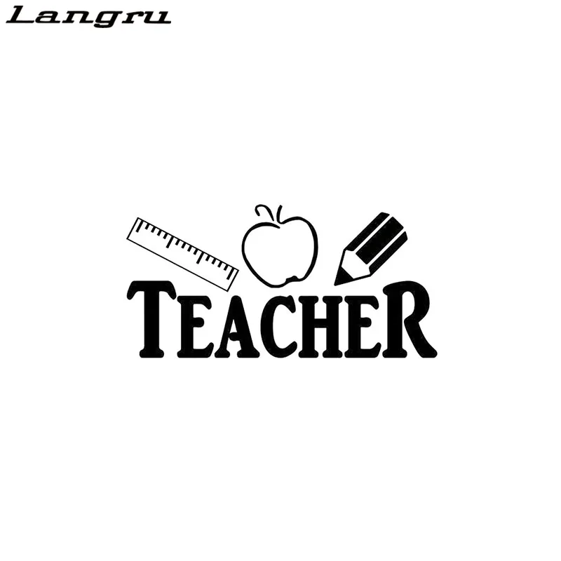 Langru линейка для учителя Apple Pencil оригинальность виниловая наклейка автомобильный
