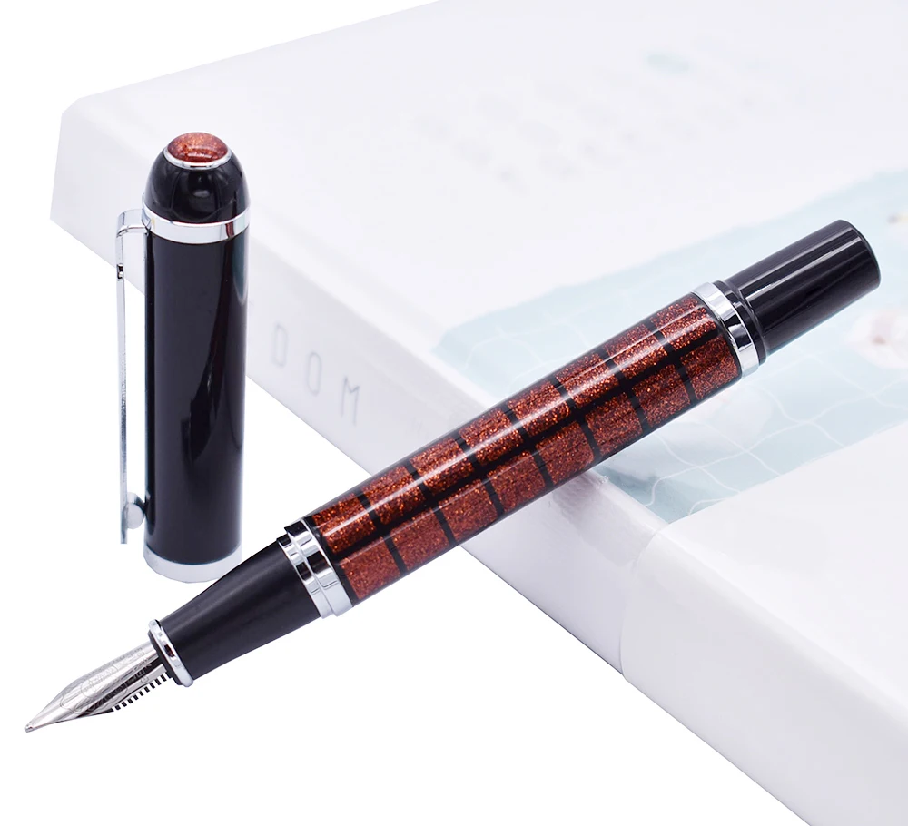 Duke Starlight Fountain Pen Beautiful Glitter Grid Pattern and Red Jewels on Top , High Quality for Office Business Gift
Duke Starlight Fountain Pen Beautiful Glitter Grid Pattern and Red Jewels on Top , High Quality for Office Business Gift