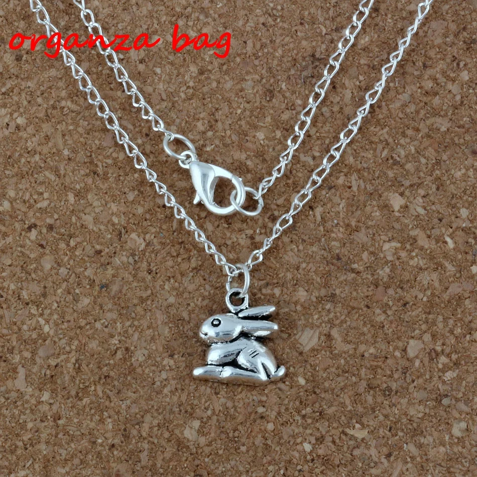MIC 2pcs / lot Alloy Bunny Rabbit Charms Pendant Necklaces 18 inches Chains Jewelry DIY A-226d
MIC 2pcs / lot Alloy Bunny Rabbit Charms Pendant Necklaces 18 inches Chains Jewelry DIY A-226d