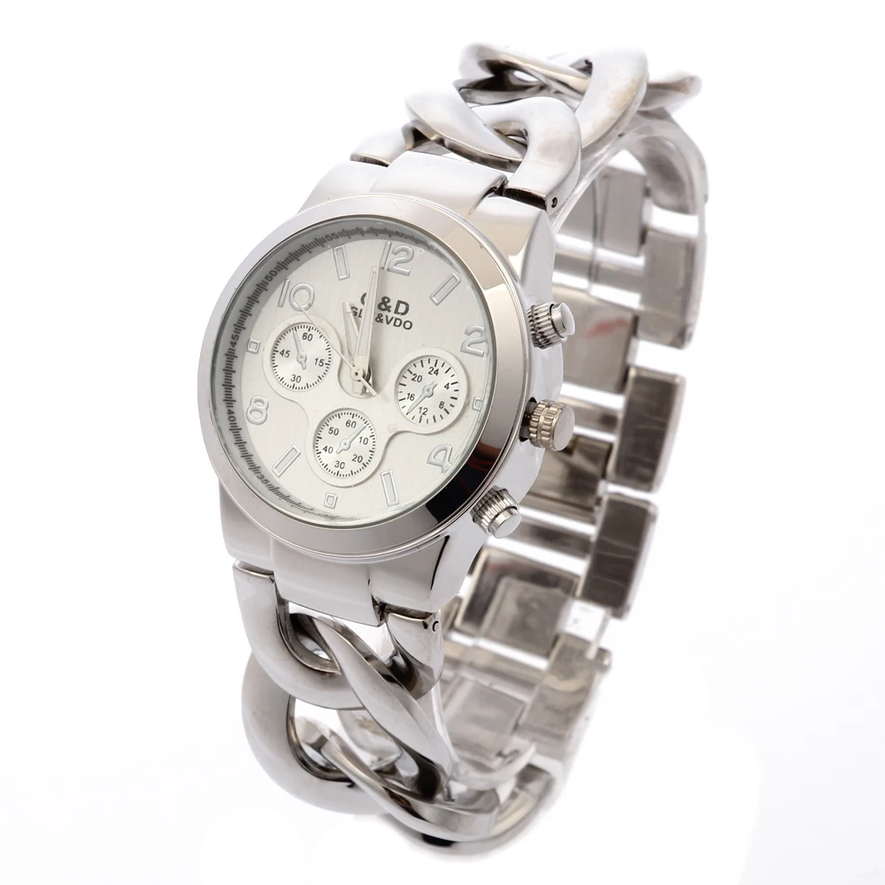 Relogio Feminino G&D Women Silver Quart Wristwatches Stainless Steel Dress Watch Women Reloj Mujer Montre Homme Clock Gifts
Relogio Feminino G&D Women Silver Quart Wristwatches Stainless Steel Dress Watch Women Reloj Mujer Montre Homme Clock Gifts