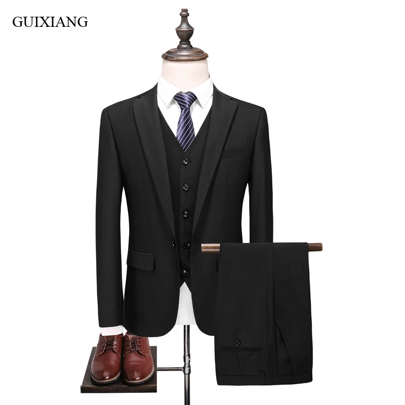 Men High-end Boutique Suit High-quality Business Casual Single Button Grid Formal Blazers Clothes Three-piece Suit Size S-4XL
Men High-end Boutique Suit High-quality Business Casual Single Button Grid Formal Blazers Clothes Three-piece Suit Size S-4XL