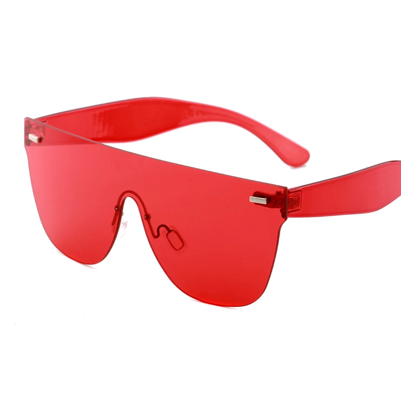 retro rimless sunglasses women 2021 ladies fashion shades black yellow red large frameless sun glasses oculos de sol feminino | Аксессуары