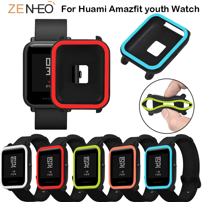 Защитный чехол для Huami Bip BIT PACE Lite Youth 360 градусов из термополиуретана Amazfit bip