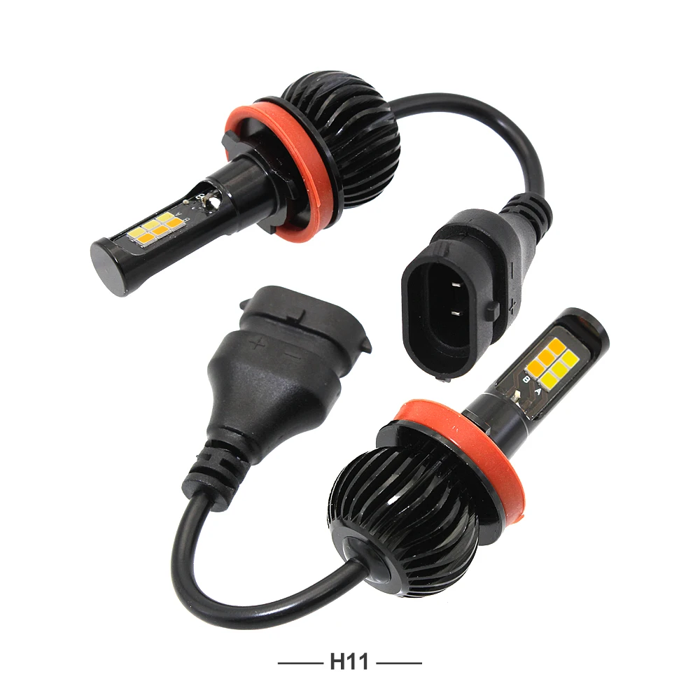 Mini LED H1 H4 H7 H11 Car Headlight Fog Lamp Yellow/White Auto Daytime Running Light 12V Dual Color
Mini LED H1 H4 H7 H11 Car Headlight Fog Lamp Yellow/White Auto Daytime Running Light 12V Dual Color