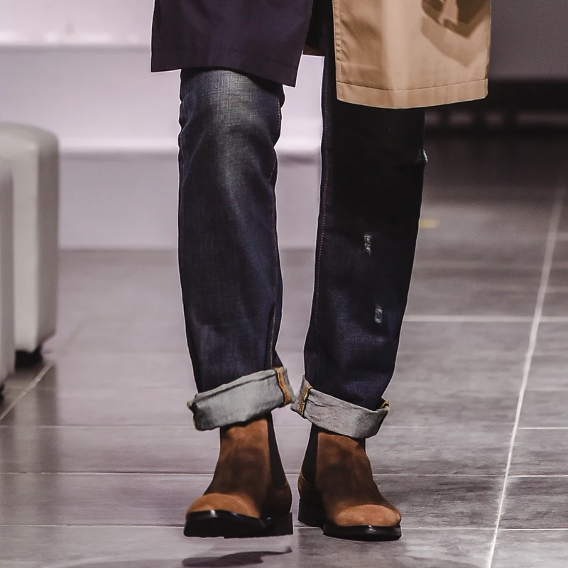 Vikeduo Mens Handmade Chelsea Boots 2019 Winter Suede Boot Male Vintage Retro Shoes Solid Ankle Square Toe Shoe Sapato Masculina
Vikeduo Mens Handmade Chelsea Boots 2019 Winter Suede Boot Male Vintage Retro Shoes Solid Ankle Square Toe Shoe Sapato Masculina