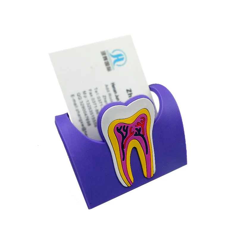 Красочный стоматологический милый держатель для карт резиновые в форме