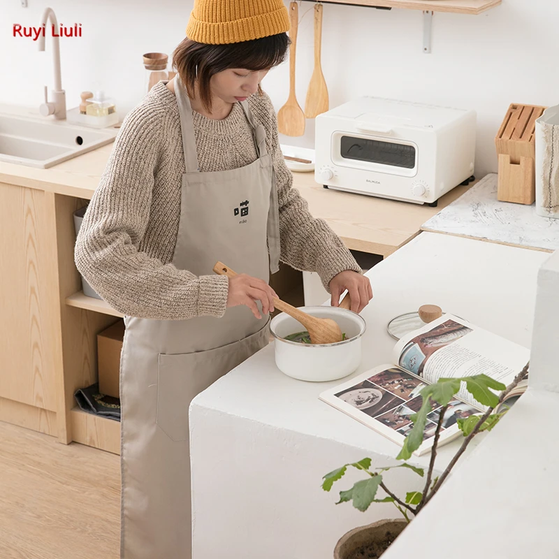 Apron ladies home kitchen cooking apron lovely fashion cotton waterproof anti-fouling lovers working clothes
Apron ladies home kitchen cooking apron lovely fashion cotton waterproof anti-fouling lovers working clothes