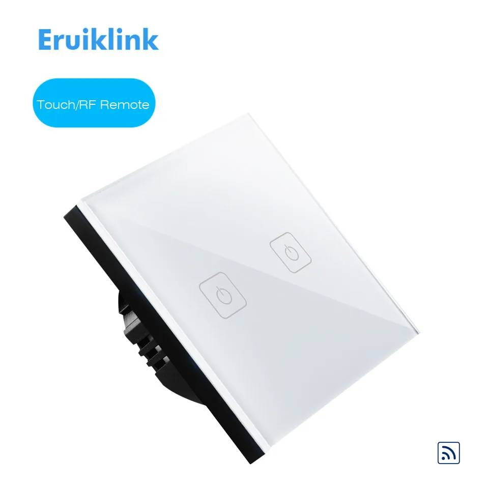 Eruiklink EU Type Remote Control Switch 1gang 2gang 3Gang 1 Way, RF433 Smart Wall Switch, Wireless Remote RF Touch Light Switch
Eruiklink EU Type Remote Control Switch 1gang 2gang 3Gang 1 Way, RF433 Smart Wall Switch, Wireless Remote RF Touch Light Switch