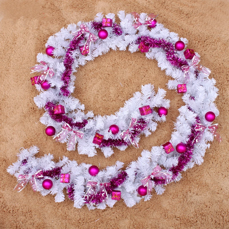 2.7m Christmas garland white with rose red balls Christmas rattan decoration Christmas ornaments Christmas decorations for home
2.7m Christmas garland white with rose red balls Christmas rattan decoration Christmas ornaments Christmas decorations for home