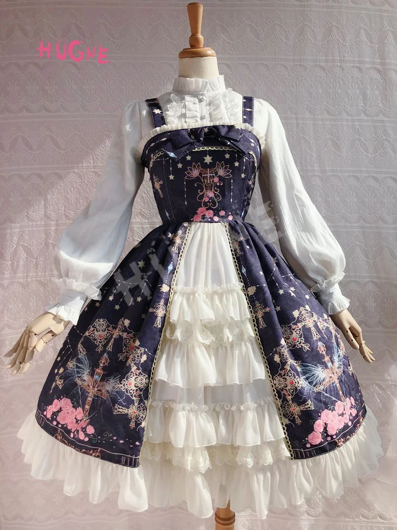 Hugne Sweet Cross & Flower Printed Sleeveless Lolita JSK Dress Plus Size Fairy Party Gown by Yiliya ~ Pre-order
Hugne Sweet Cross & Flower Printed Sleeveless Lolita JSK Dress Plus Size Fairy Party Gown by Yiliya ~ Pre-order