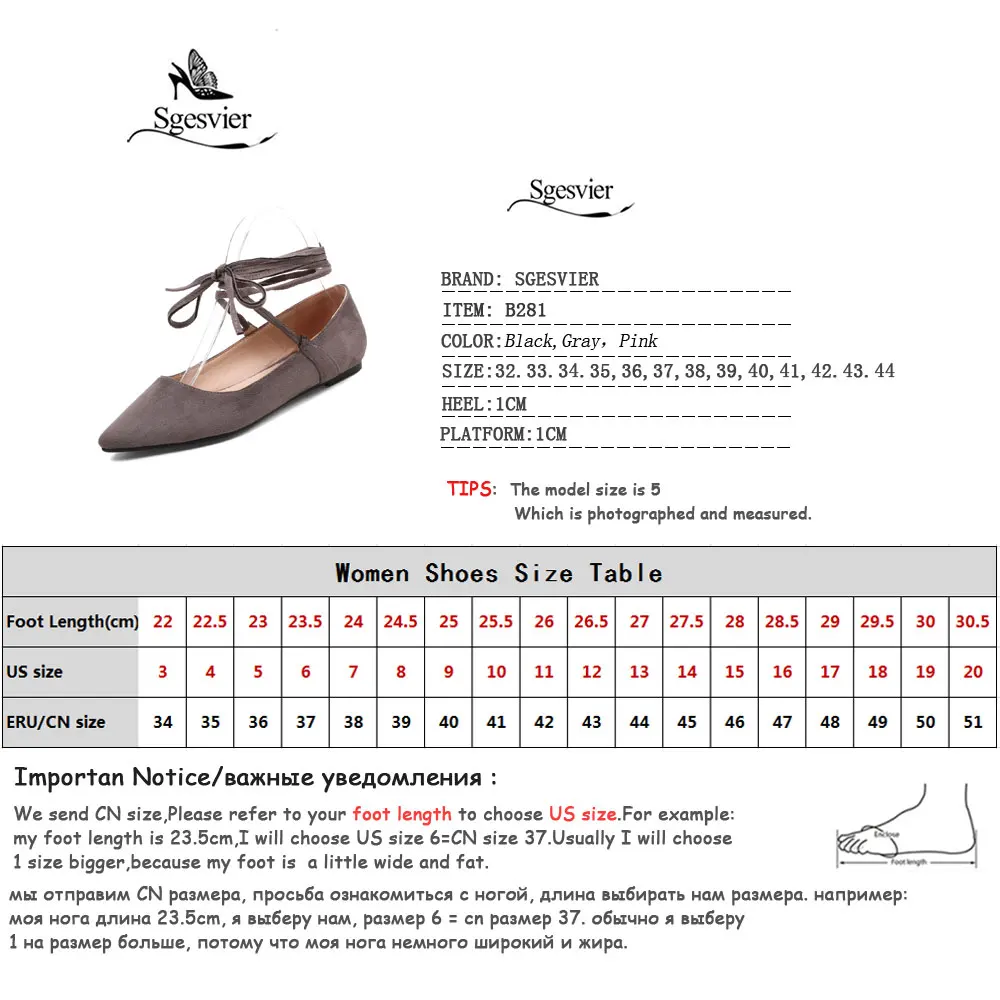Sgesvier Women Flat Shoes Lace-Up Pointed Toe Female Comfortable Simple Shoes 2018 Autumn Casual Flat Shoe Woman Size 32-44 B281
Sgesvier Women Flat Shoes Lace-Up Pointed Toe Female Comfortable Simple Shoes 2018 Autumn Casual Flat Shoe Woman Size 32-44 B281