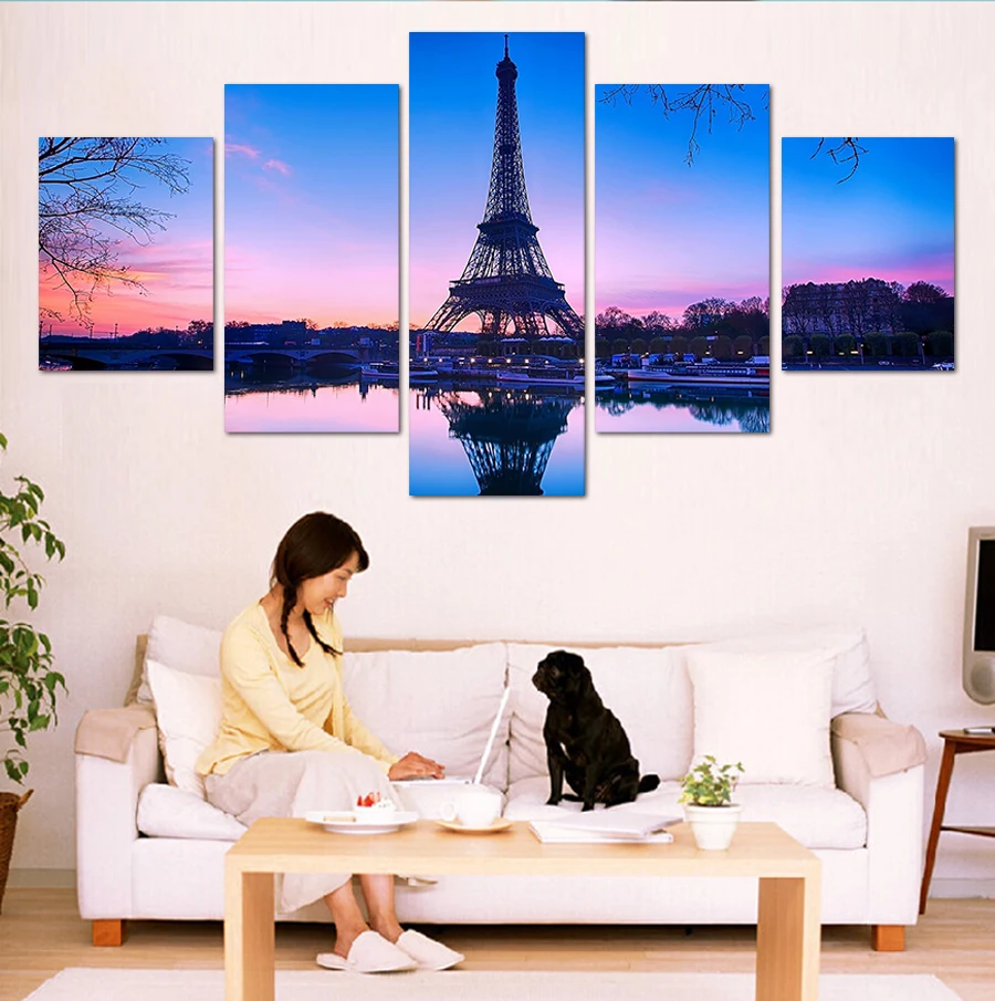 Rushed Modern 5 Pieces/set Unframed Painting On The Wall Canvas Paris Eiffel Tower Picture For Home Decoration Art Pictures
Rushed Modern 5 Pieces/set Unframed Painting On The Wall Canvas Paris Eiffel Tower Picture For Home Decoration Art Pictures