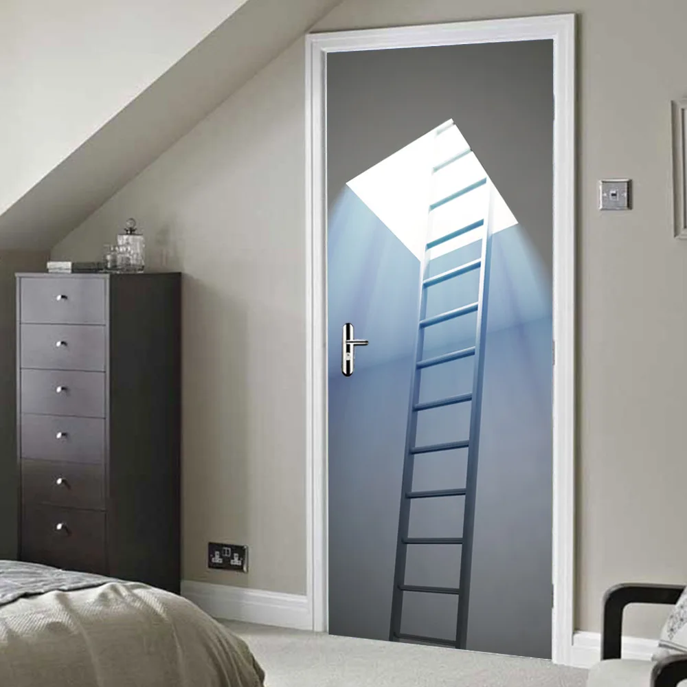 2 pcs/set DIY Ladder Pattern Wall Door Stickers Mural Poster PVC Waterproof Door decal Bedroom Glass Sticker Home Decoration
2 pcs/set DIY Ladder Pattern Wall Door Stickers Mural Poster PVC Waterproof Door decal Bedroom Glass Sticker Home Decoration