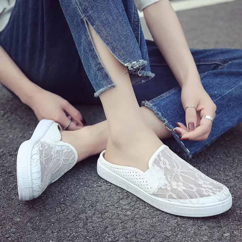 MIUBU Women Fasion shoes Summer Half Slippers Flip Flops Soft Leather Shoes Clogs Shoes Comfortable Breathable Woman Plus Size
MIUBU Women Fasion shoes Summer Half Slippers Flip Flops Soft Leather Shoes Clogs Shoes Comfortable Breathable Woman Plus Size