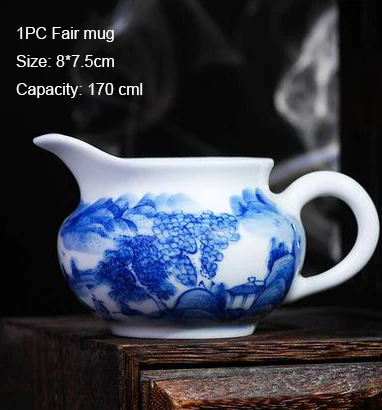 200ml Boutique Jingdezhen Blue and White Porcelain Landscape Fair Cup Cha Hai Chinese Kung Fu Tea Set Tea Sea Coffee Cup Teaware
200ml Boutique Jingdezhen Blue and White Porcelain Landscape Fair Cup Cha Hai Chinese Kung Fu Tea Set Tea Sea Coffee Cup Teaware