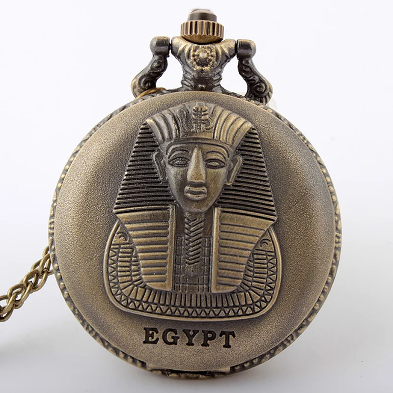 2020 Special Design Bronze Egypt Pharaoh Pattern Quartz Pocket Watch Necklace Pendant Women Men Gifts Relogio De Bolso
2020 Special Design Bronze Egypt Pharaoh Pattern Quartz Pocket Watch Necklace Pendant Women Men Gifts Relogio De Bolso