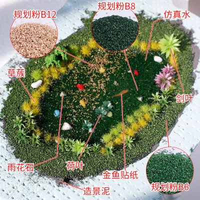 Sand table model material grass powder surface terrain scene planning 30g | Игрушки и хобби