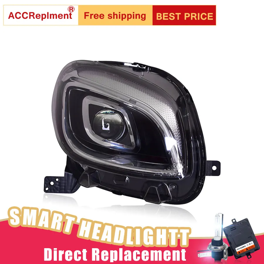 2Pcs LED Headlights For Benz smart 2015-2018 led car lights Angel eyes FULL LED Fog lights LED Daytime Running Lights
2Pcs LED Headlights For Benz smart 2015-2018 led car lights Angel eyes FULL LED Fog lights LED Daytime Running Lights