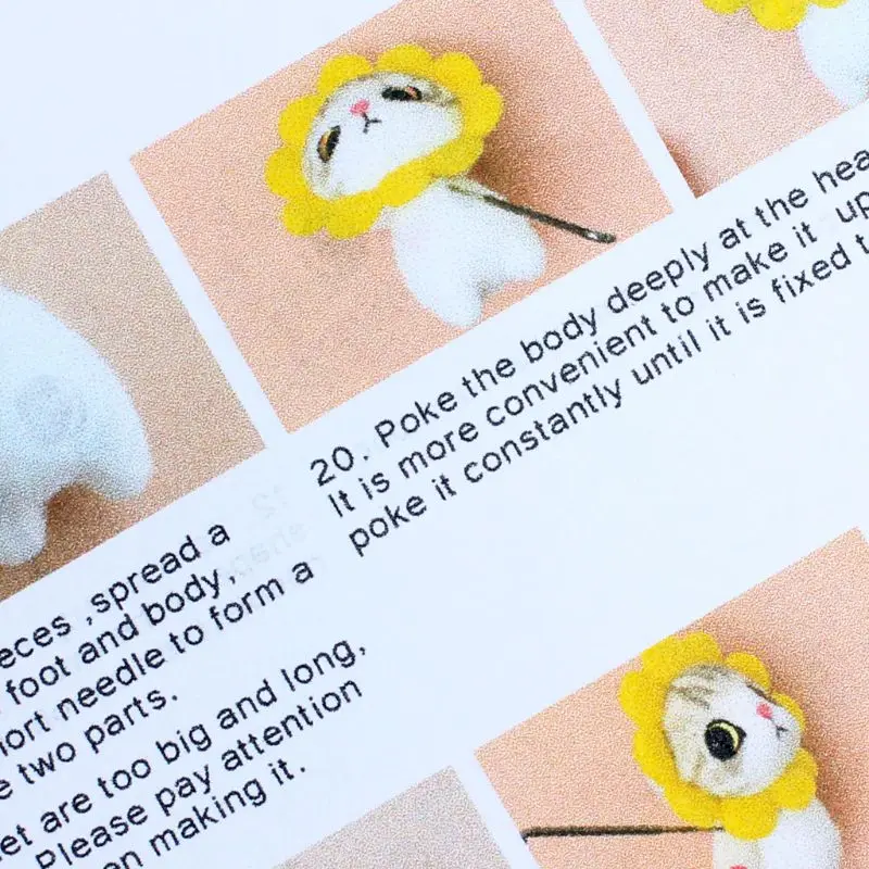 Cat Doll With Rabbit Wool Felt Craft DIY Non Finished Poked Set Handcraft Kit For Needle Material Bag Pack
Cat Doll With Rabbit Wool Felt Craft DIY Non Finished Poked Set Handcraft Kit For Needle Material Bag Pack