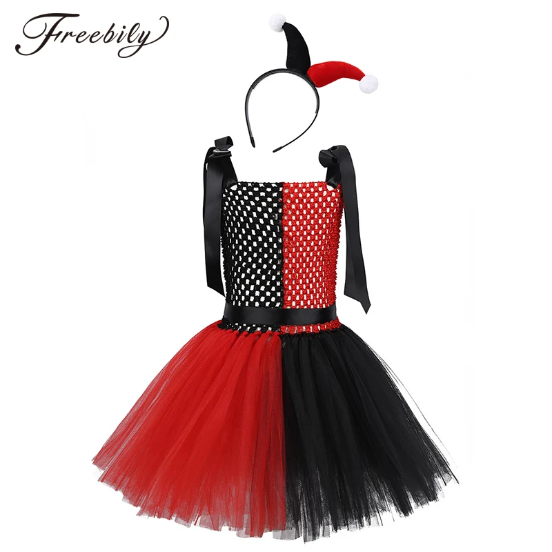 Kids Girls Clown Cosplay Princess Dress Girl Tutu Headdress Uniform Child Girl Kids Halloween Christmas Role Play Dress Up Dress
Kids Girls Clown Cosplay Princess Dress Girl Tutu Headdress Uniform Child Girl Kids Halloween Christmas Role Play Dress Up Dress