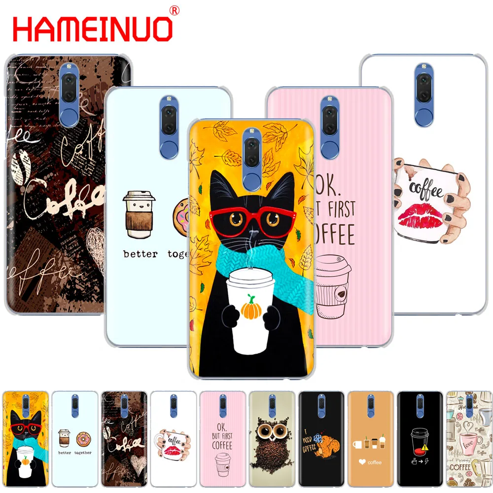 HAMEINUO чехол с кофейным рисунком для телефона Huawei NOVA 2 2S 3e PLUS LITE p smart 2018 enjoy 7s mate 7 8 9 10